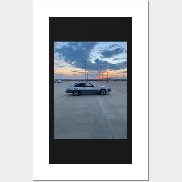 Celica Supra Sun Set - Design Wall Art by Trevor1984